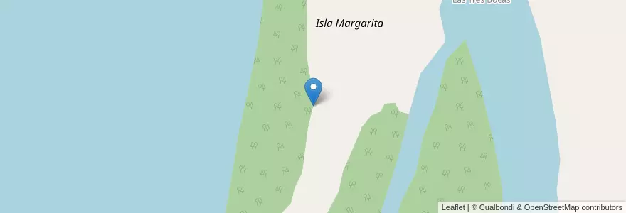 Mapa de ubicacion de Isla Margarita en アルゼンチン, エントレ・リオス州, Departamento Diamante, Distrito Zona De Islas.