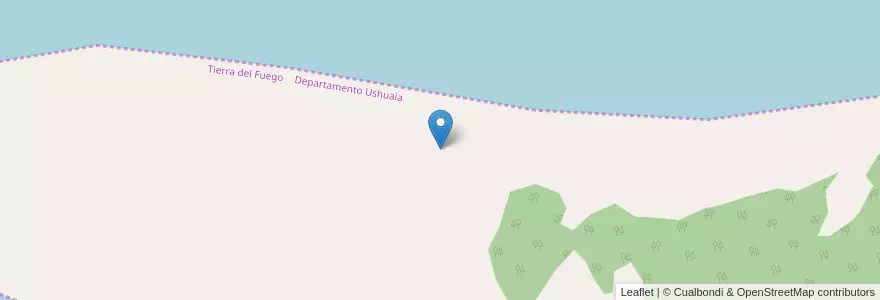 Mapa de ubicacion de Isla Martillo en アルゼンチン, Departamento Ushuaia, チリ, ティエラ・デル・フエゴ州.