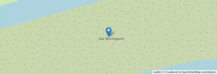 Mapa de ubicacion de Isla Montequitti en Argentina, Entre Ríos Province, Departamento Islas Del Ibicuy, Distrito Paranacito, Villa Paranacito.