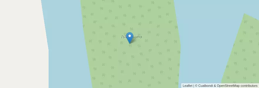 Mapa de ubicacion de Isla Osuna en アルゼンチン, エントレ・リオス州, Departamento Uruguay, Distrito Tala.