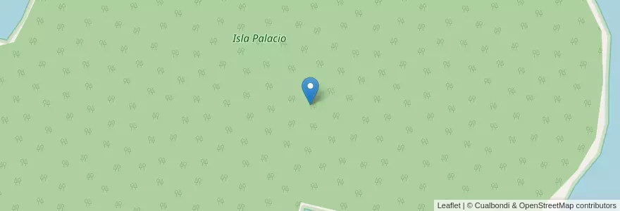 Mapa de ubicacion de Isla Palacio en آرژانتین, Misiones, Departamento Iguazú, Municipio De Puerto Libertad.
