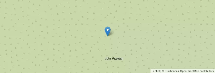 Mapa de ubicacion de Isla Puente en アルゼンチン, エントレ・リオス州, Departamento Paraná, Distrito Sauce.
