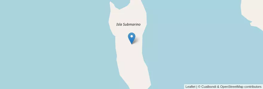 Mapa de ubicacion de Isla Submarino en Arjantin, Şili, Mendoza, Distrito El Nihuil, Departamento San Rafael.