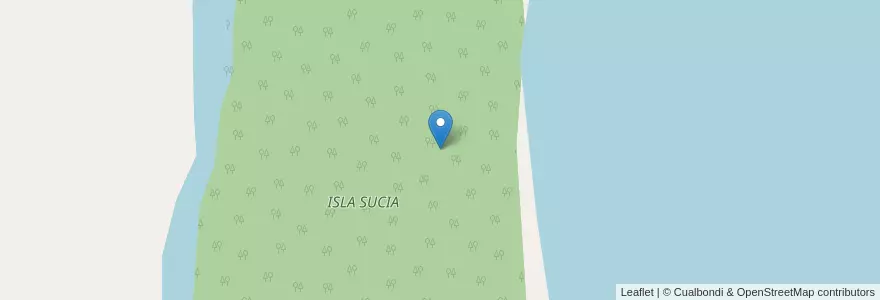 Mapa de ubicacion de ISLA SUCIA en Arjantin, Santa Fe, Departamento San Jerónimo, Municipio De Desvío Arijón.