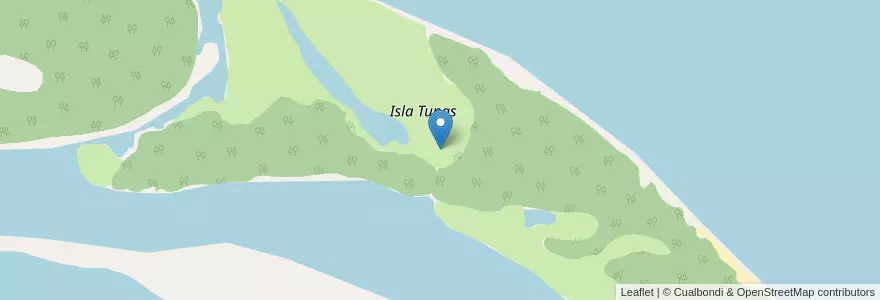 Mapa de ubicacion de Isla Tunas en 阿根廷, Corrientes, Departamento San Miguel, Municipio De Loreto.