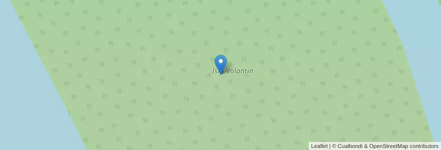 Mapa de ubicacion de Isla Volantín en Argentinië, Entre Ríos, Departamento Uruguay, Distrito Potrero.