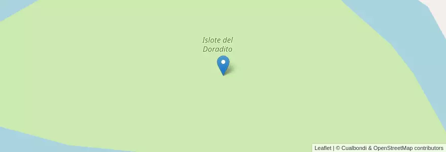 Mapa de ubicacion de Islote del Doradito en アルゼンチン, エントレ・リオス州, Departamento Islas Del Ibicuy, Distrito Paranacito, Villa Paranacito.