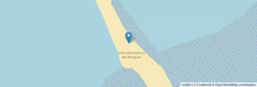 Mapa de ubicacion de Islote Domadores del Marqués en アルゼンチン, チュブ州, Departamento Atlántico.