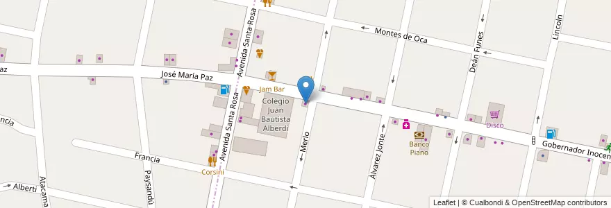 Mapa de ubicacion de Iso Express en Arjantin, Buenos Aires, Partido De Morón, Castelar.
