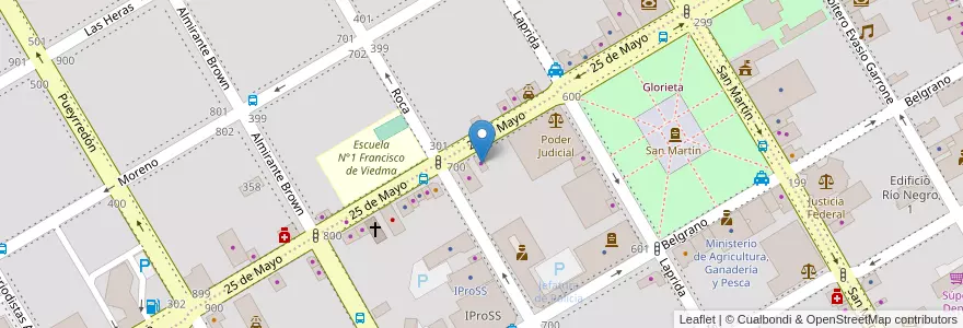 Mapa de ubicacion de ISP Group en 아르헨티나, 리오네그로주, Departamento Adolfo Alsina, Viedma, Viedma.