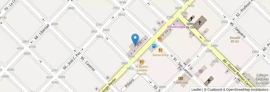 Mapa de ubicacion de Istituto de Mecanica y Electronica en アルゼンチン, ブエノスアイレス州, Partido De General San Martín, San Andrés.