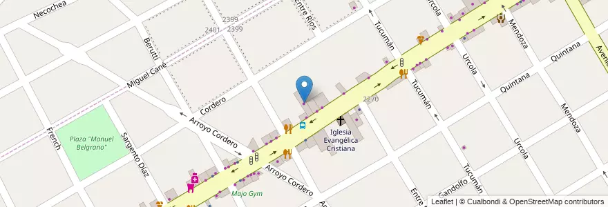 Mapa de ubicacion de Ital-Frenos en Arjantin, Buenos Aires, Partido De San Fernando, Victoria.