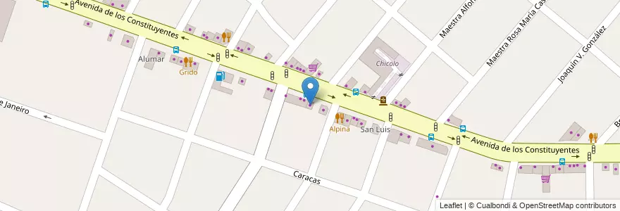 Mapa de ubicacion de Ital-Mat en Arjantin, Buenos Aires, Partido De Tigre, General Pacheco.
