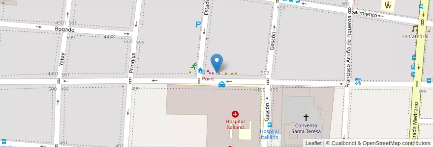 Mapa de ubicacion de Italfarma, Almagro en Аргентина, Буэнос-Айрес, Comuna 5, Буэнос-Айрес.