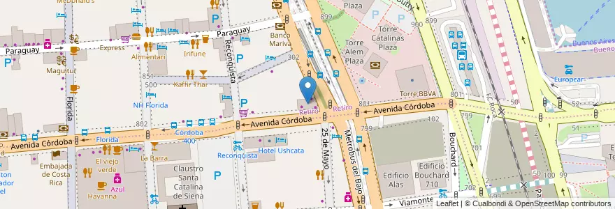 Mapa de ubicacion de Italmar, Retiro en Argentina, Ciudad Autónoma De Buenos Aires, Comuna 1, Buenos Aires.