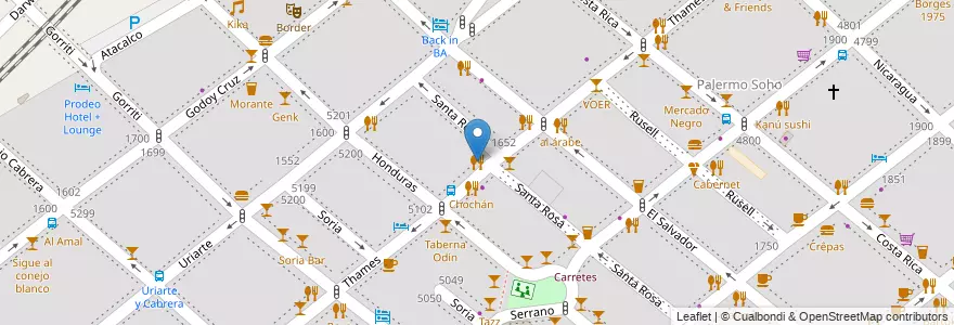 Mapa de ubicacion de Itamae Sushi, Palermo en Argentinien, Ciudad Autónoma De Buenos Aires, Buenos Aires.