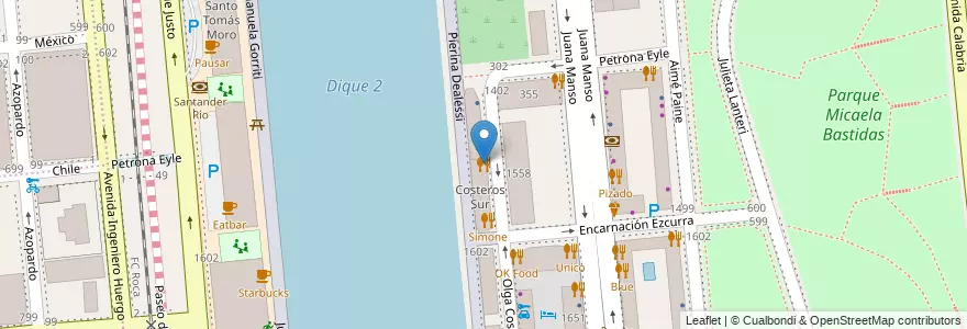 Mapa de ubicacion de Itamae Sushi, Puerto Madero en الأرجنتين, Ciudad Autónoma De Buenos Aires, Comuna 1, Buenos Aires.