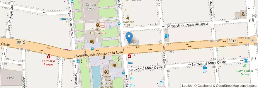 Mapa de ubicacion de Itamae Sushi en Argentinien, San Juan, Chile, Capital.