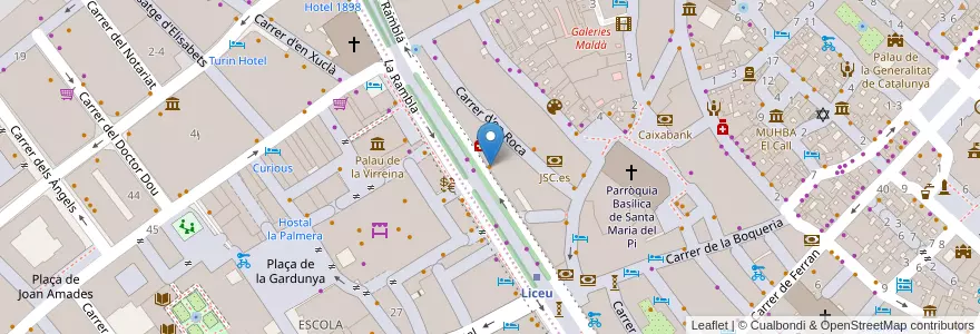 Mapa de ubicacion de iTapa en Espanha, Catalunha, Barcelona, Barcelonès, Barcelona.