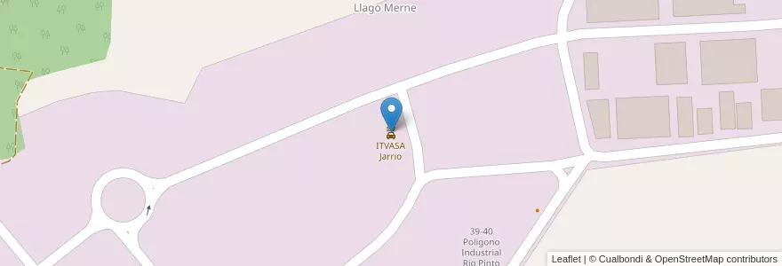 Mapa de ubicacion de ITVASA Jarrio en スペイン, アストゥリアス州, アストゥリアス州, Coaña.