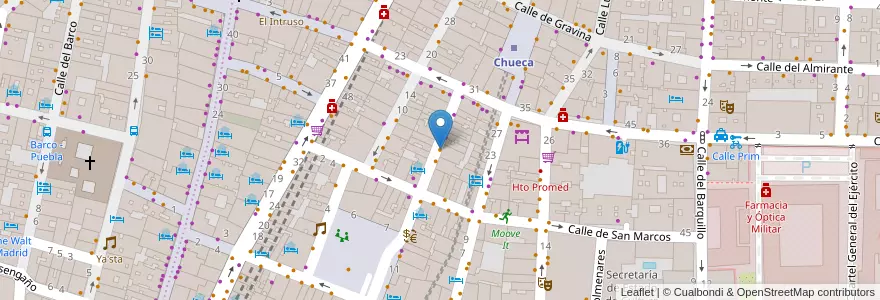Mapa de ubicacion de Izakaya Han en Испания, Мадрид, Мадрид, Área Metropolitana De Madrid Y Corredor Del Henares, Мадрид.