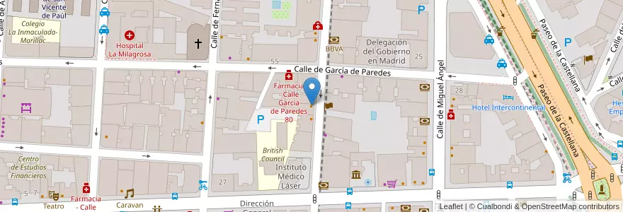 Mapa de ubicacion de Izariya en إسبانيا, منطقة مدريد, منطقة مدريد, Área Metropolitana De Madrid Y Corredor Del Henares, مدريد.