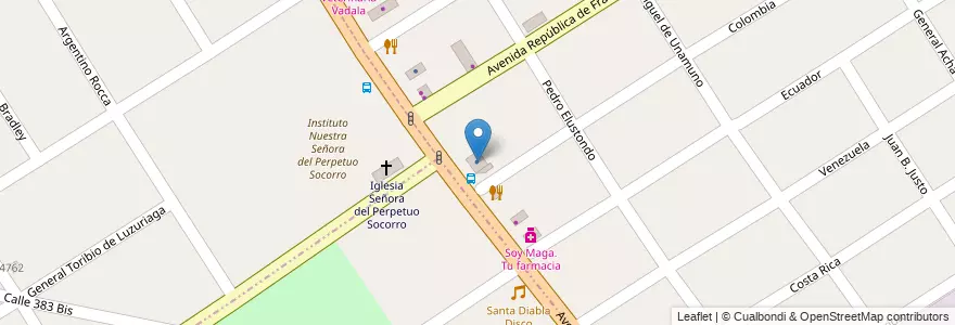 Mapa de ubicacion de J Cordero e Hijo en 阿根廷, 布宜诺斯艾利斯省, Partido De Quilmes, Ezpeleta.