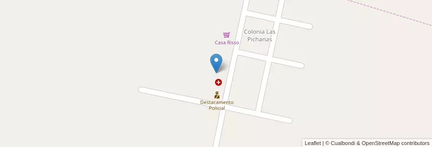 Mapa de ubicacion de J. De Infantes Mariano Moreno en Аргентина, Кордова, Departamento San Justo, Comuna De Colonia Las Pichanas, Pedanía Arroyito.