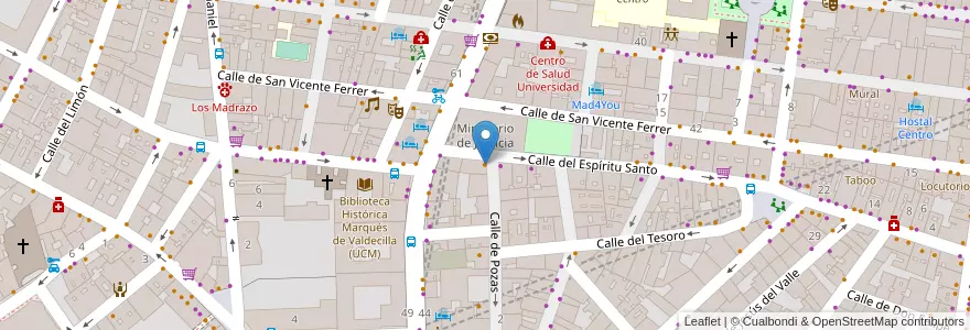 Mapa de ubicacion de J & J Books and Coffee en 西班牙, Comunidad De Madrid, Comunidad De Madrid, Área Metropolitana De Madrid Y Corredor Del Henares, Madrid.