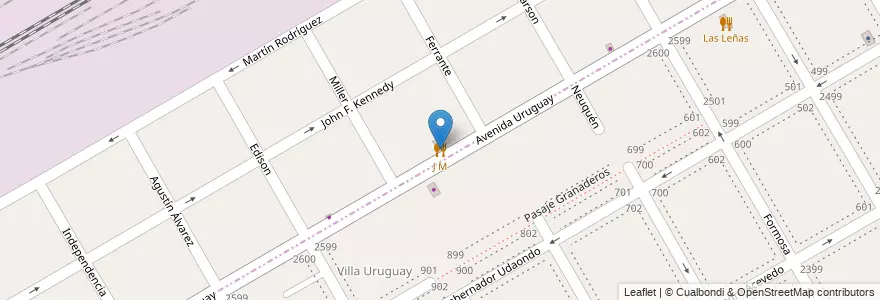 Mapa de ubicacion de J M en 阿根廷, 布宜诺斯艾利斯省, Partido De San Isidro, Partido De San Fernando, Beccar.