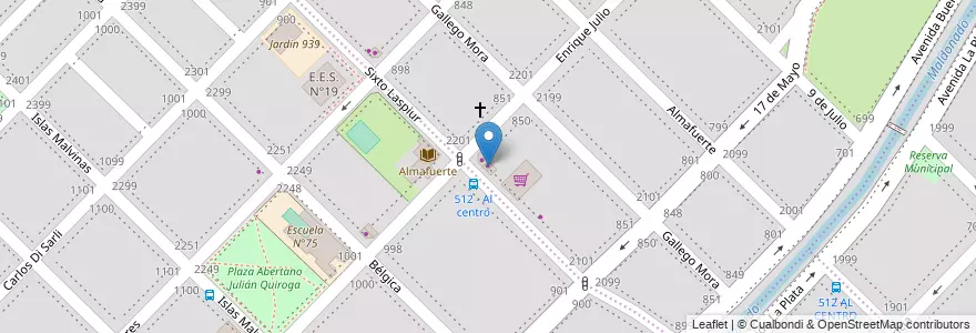 Mapa de ubicacion de Jack Daniel's Kids en Аргентина, Буэнос-Айрес, Partido De Bahía Blanca, Bahía Blanca.