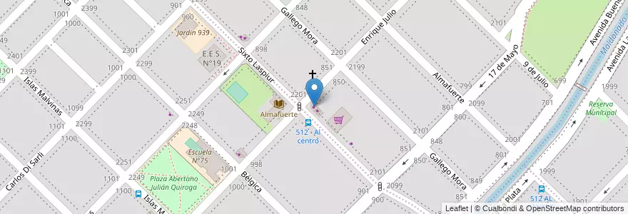 Mapa de ubicacion de Jack Daniel's en Argentinië, Buenos Aires, Partido De Bahía Blanca, Bahía Blanca.