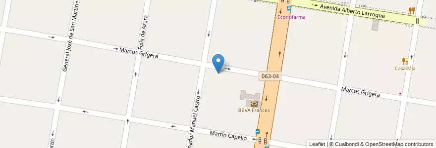 Mapa de ubicacion de Jacuna Matata en Argentina, Buenos Aires, Partido De Lomas De Zamora, Banfield.