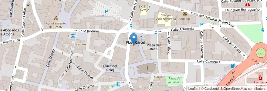 Mapa de ubicacion de Jade Colonial en Spain, Community Of Madrid, Community Of Madrid, Área Metropolitana De Madrid Y Corredor Del Henares, Getafe.