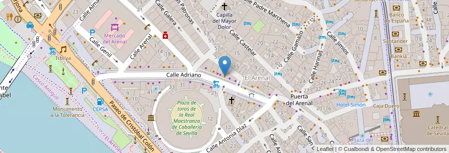 Mapa de ubicacion de Jaime Alpresa en España, Andalucía, Sevilla, Sevilla.