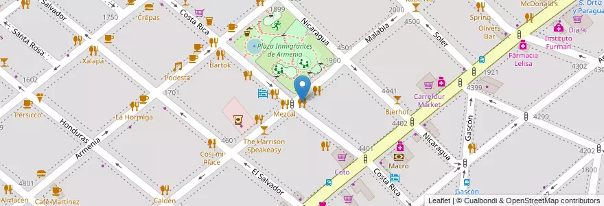 Mapa de ubicacion de Janio, Palermo en アルゼンチン, Ciudad Autónoma De Buenos Aires, ブエノスアイレス, Comuna 14.