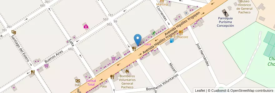 Mapa de ubicacion de Jankowicz en Аргентина, Буэнос-Айрес, Partido De Tigre, General Pacheco.
