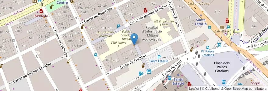Mapa de ubicacion de Japonia Café en İspanya, Catalunya, Barcelona, Barcelonès, Barcelona.