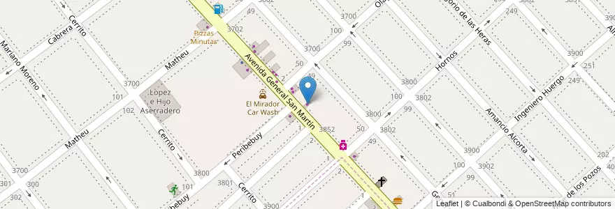 Mapa de ubicacion de Jaque Mate en Argentina, Buenos Aires, Partido De La Matanza, Lomas Del Mirador.
