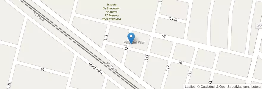 Mapa de ubicacion de Jardí De Infantes 918 Del Pilar en Arjantin, Buenos Aires, Partido De Zárate.