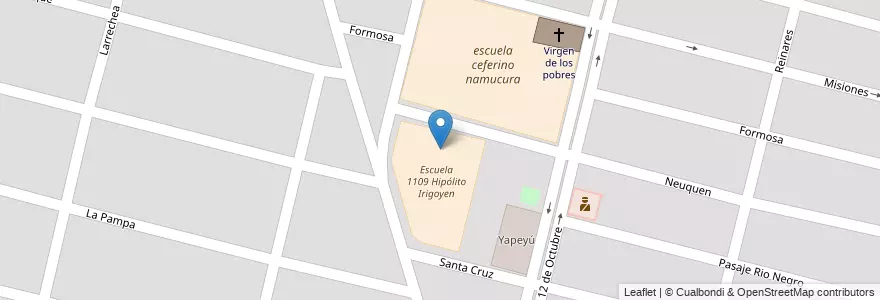 Mapa de ubicacion de jardin 224 Monseñor Rodriguez en Argentinien, Santa Fe, Departamento La Capital, Santa Fe Capital, Santa Fe.