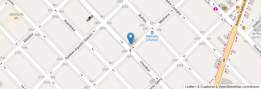 Mapa de ubicacion de Jardín 904 en الأرجنتين, بوينس آيرس, Partido De San Isidro, Boulogne Sur Mer.
