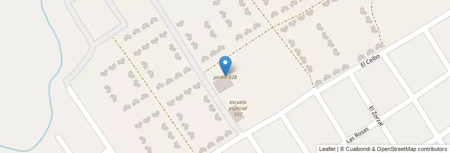 Mapa de ubicacion de jardín 928 en アルゼンチン, ブエノスアイレス州, Partido De Escobar, Maquinista Savio.