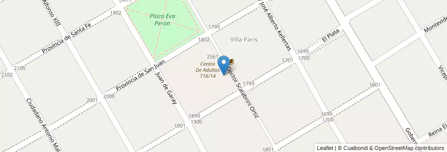 Mapa de ubicacion de Jardín 940 en Аргентина, Буэнос-Айрес, Partido De Almirante Brown, Glew.