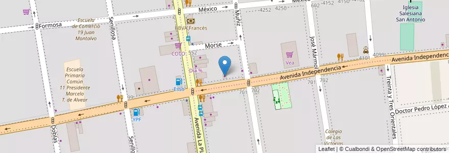 Mapa de ubicacion de Jardin America Papeleria, Almagro en Аргентина, Буэнос-Айрес, Comuna 5, Буэнос-Айрес.