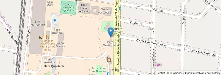 Mapa de ubicacion de Jardín Azucena Villaflor en Аргентина, Буэнос-Айрес, Partido De Lanús, Remedios De Escalada.
