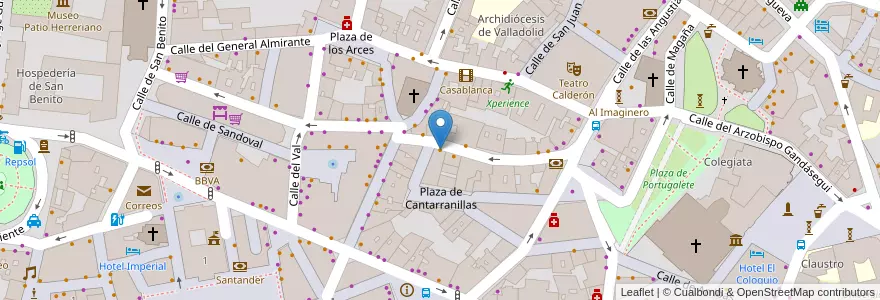 Mapa de ubicacion de Jardín de Estambul en España, Castilla Y León, Valladolid, Valladolid.