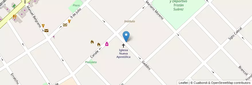Mapa de ubicacion de Jardín de Infantes en Argentinien, Provinz Buenos Aires, Partido De Ezeiza, Tristán Suárez.