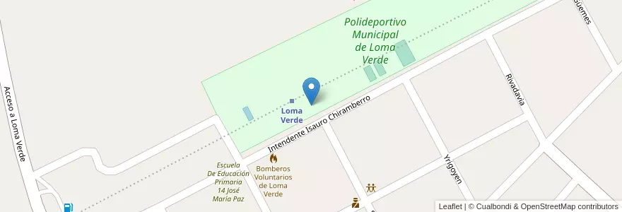 Mapa de ubicacion de Jardín De Infantes 902 Candido Moneo Sanz en 阿根廷, 布宜诺斯艾利斯省, Partido De General Paz.