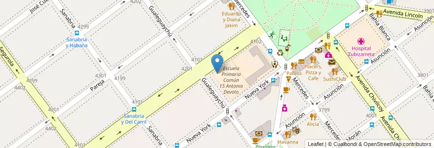 Mapa de ubicacion de Jardín de Infantes Común 02/17° Antonio Berni, Villa Devoto en アルゼンチン, Ciudad Autónoma De Buenos Aires, ブエノスアイレス, Comuna 11.